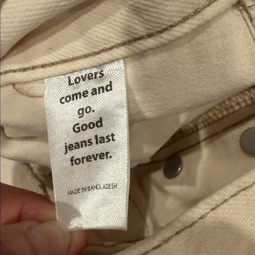 PacSun Womens 26 High Rise Boot Cut Beige Denim Pants - Picture 7 of 10